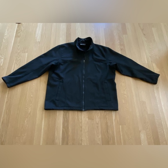 REI Mens Charcoal Gray Wool Blend Full Zip Jacket/Pockets /Adjustable Hem/ XXL - Picture 4 of 15